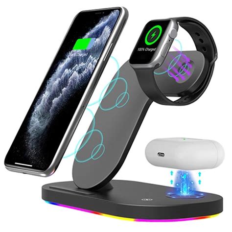 3 In 1 Wireless Charging Stand For Apple Iphone Iwatch And Airpods