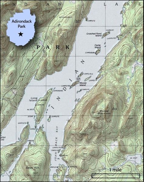 Indian Lake Campsite Map