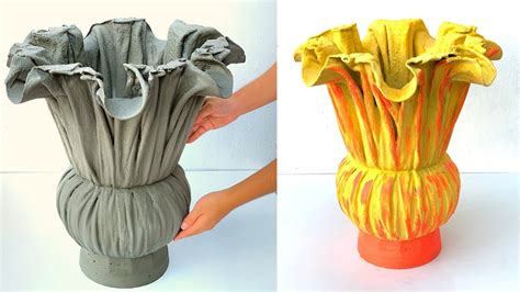Crafts With Cement - Ideas For Making Beautiful Flower Pots From Old