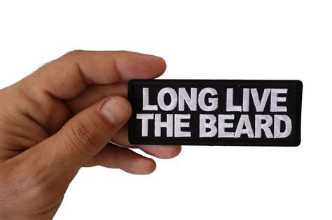 Long Live The Beard Iron On Morale Patch Thecheapplace