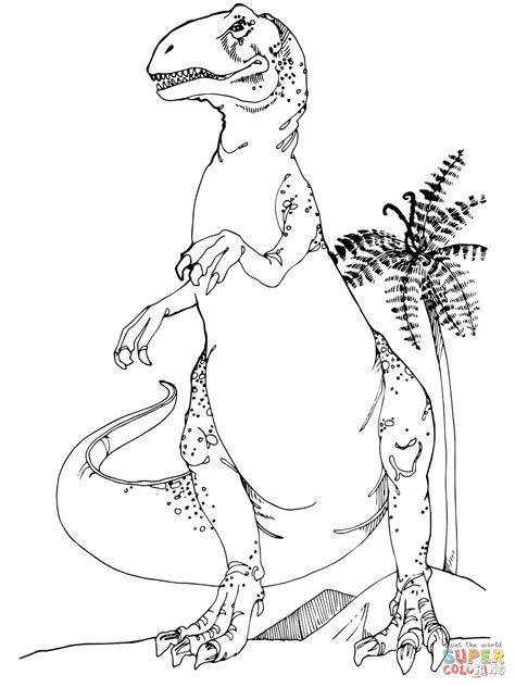 disegno di allosaurus dinosauro del giurassico da colorare disegni sexiz pix