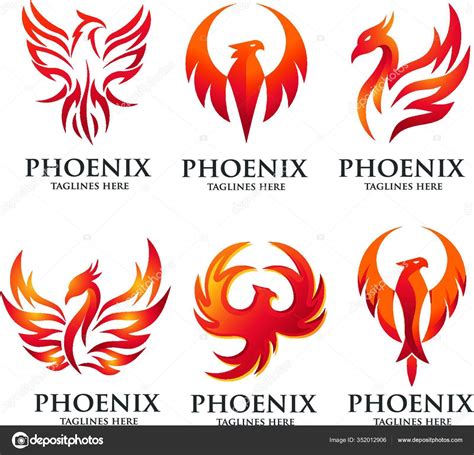 Luxury Phoenix Logo Concept Best Phoenix Bird Logo Design Phoenix Stock Vector By