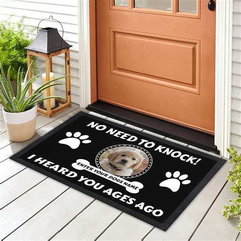 Personalized Dog Doormat Custom Dog Doormat Pet Welcome Mat Dog Lover