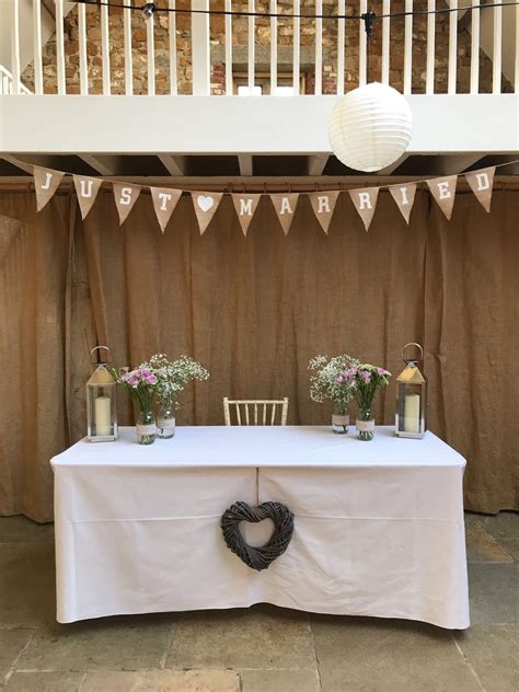 This Beautifully Dressed Register Signing Table Is A Result Of The
