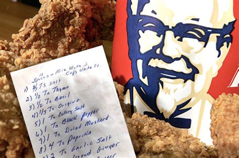 kfc secret recipe for fried chicken revealed daily star