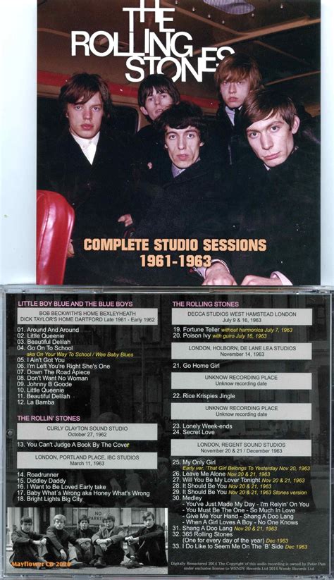 Rolling Stones Complete Studio Sessions 1961 1963 Mayflower