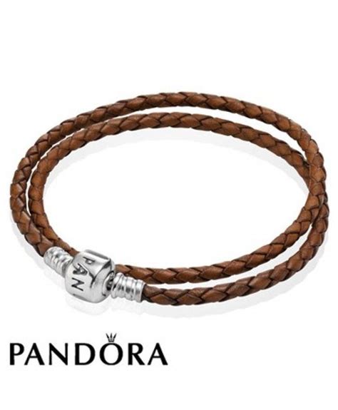 Leather Bracelet Pandora Double Leather Bracelet Clearance Sale