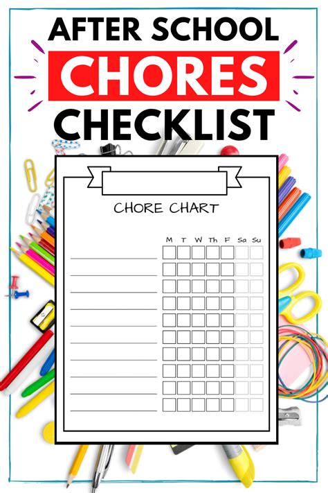 The Best After School Chores Checklist For Fostering Responsibility In