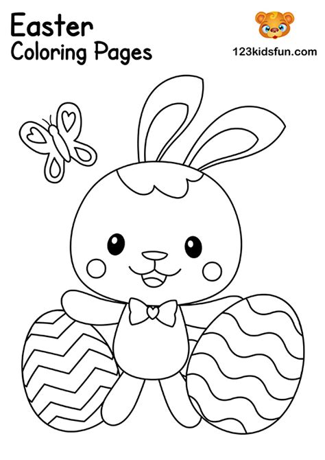 Free easter coloring pages for kids. Free Easter Coloring Pages for Kids | 123 Kids Fun Apps
