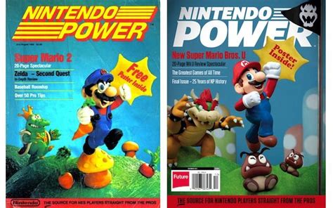 Nintendo Powers First And Final Issue Side By Side Video Game