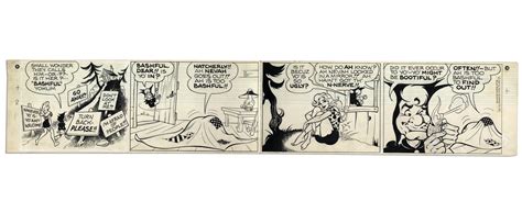 Lil Abner Strip Hand Drawn By Al Capp From 1967 Featuring