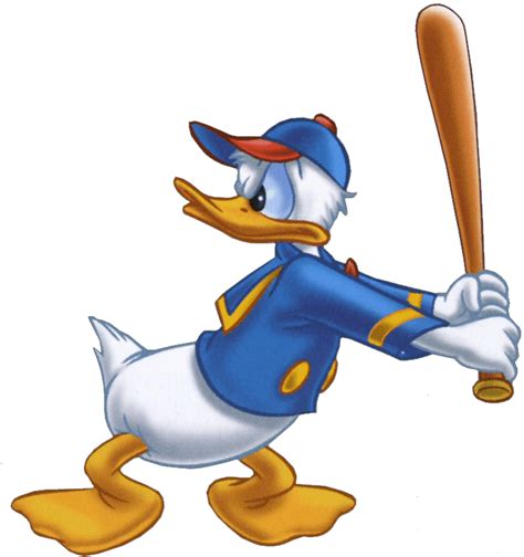 Donald Duck Playing Baseball Transparent Png Stickpng