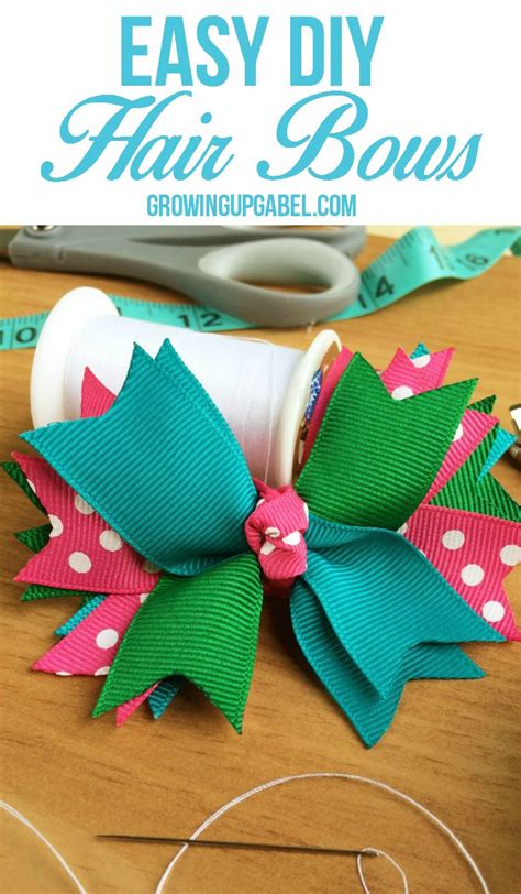 Once you have finished the bow completely you can cut some of the ribbon loops, making ribbon ends through the i want to make this as a cute head band for my baby and i think the barret will be to hard to glue it to. How to Make Hair Bows Out of Ribbon