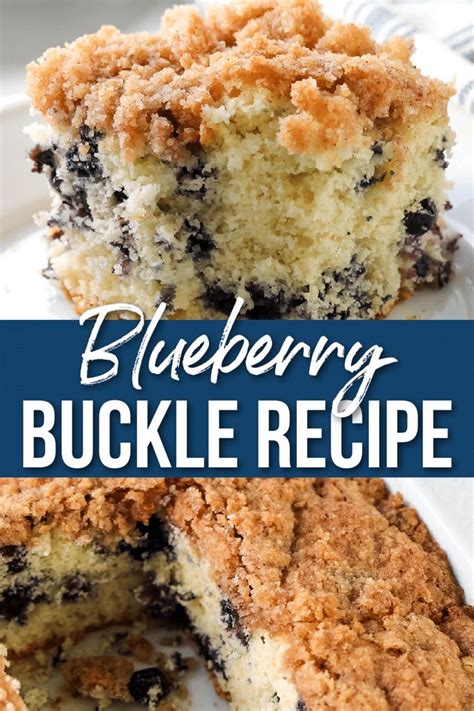 Blueberry Buckle Is An Old Fashioned Sweet Coffee Cake With Fresh