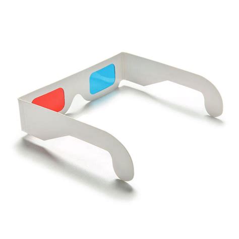 Cheap 1 5 10pcs Universal Paper Anaglyph 3d Glasses Red Blue Cardboard For Movie Game Dvd Video