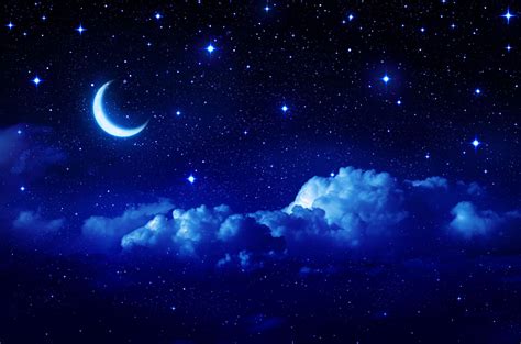 Blue Night Sky Wallpaper ЛУНА Moon Pinterest Night Skies And