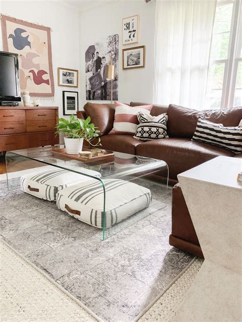 Eclectic Vintage Modern Living Room With Thrifted Finds Neutrals Plus