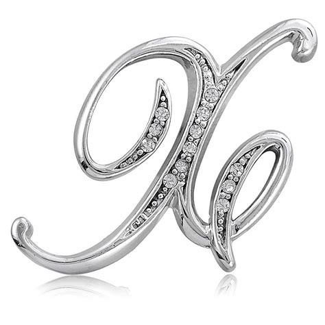 Silver Tone Initial Letter J Pin In Brooch Initial Jewelry Jewelry