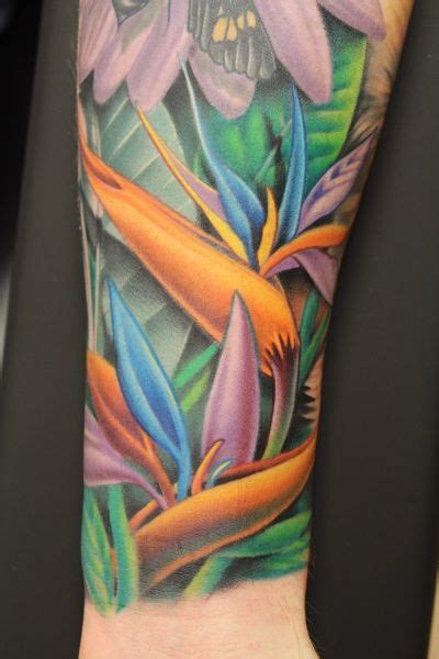 Bird Of Paradise Plant Tattoo