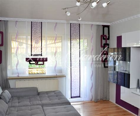 Fertiggardine gardine moderne weiß grau wohnzimmer gipüre 400 cm x 180 cm. Pin auf Gardinen