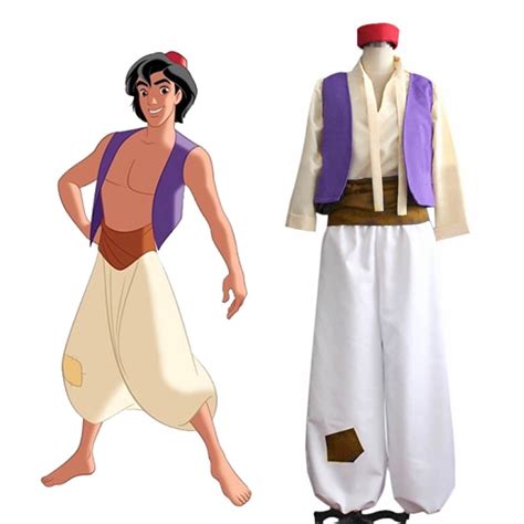 Adult Aladdin Costume Arabian Prince Costume Aladdin Cosplay Suit Vest