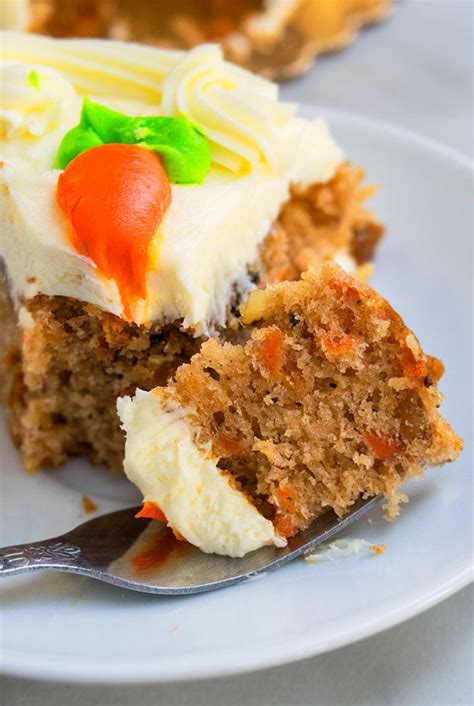 Moist Carrot Cake With Cream Cheese Frosting Inspired Recipe