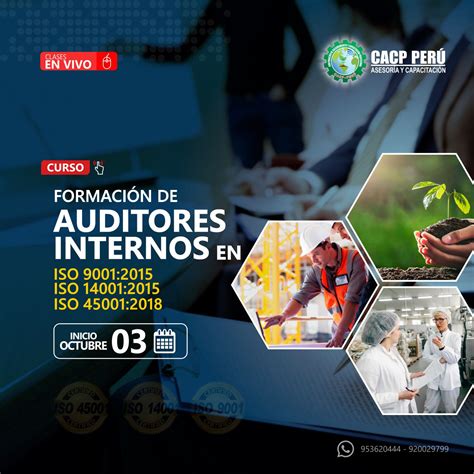 Cacp Perú Curso Formación De Auditores Internos En Iso 140012015
