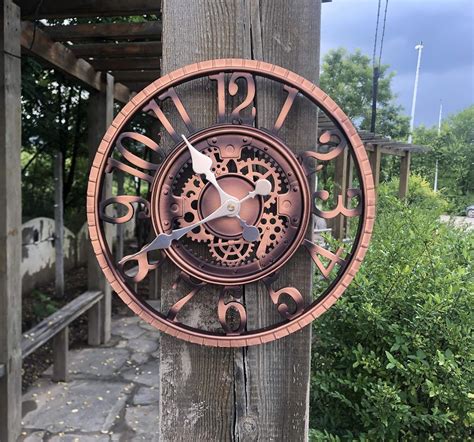 Kuny Outdoor Garden Wall Clocklarge 30cm Waterproof Garden Ornament