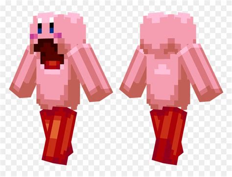 Kirby Minecraft Pulp Fiction Skin Clipart 5656137 Pikpng