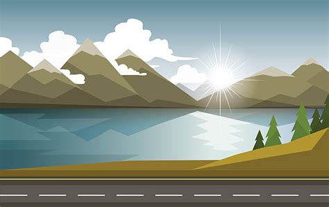 Road Side View Illustrations Royalty Free Vector Graphics