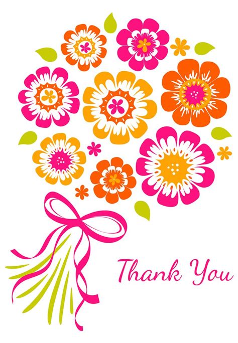 Vector vector card with floral bouquet and text thank you stock. Images about thank you on you for clip art 2 - Clipartix