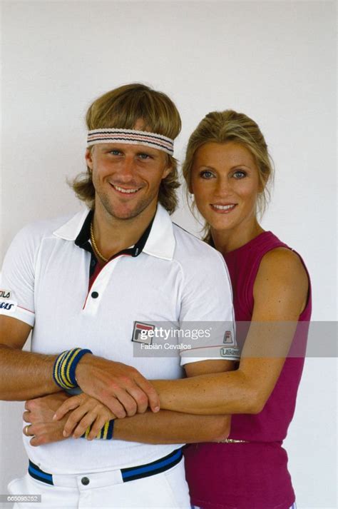 French Singer Sheila And Swedish Tennis Player Bjorn Borg Photo D