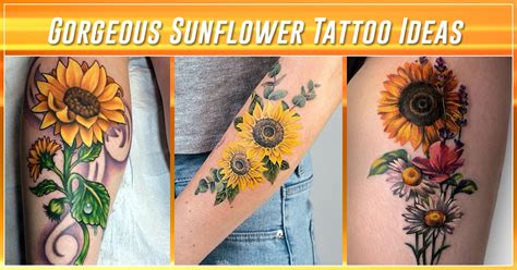 60 Best Sunflower Tattoos To Inspire You In 2022