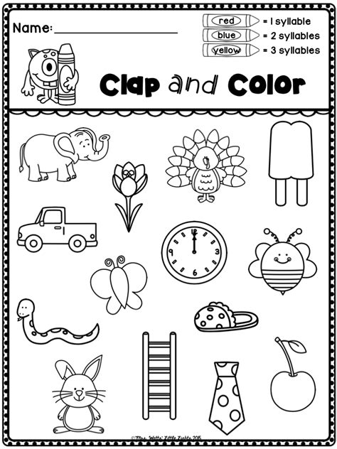 Syllables | Syllable, Preschool letters, 3 syllable words