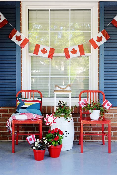 33 canada day party decorations and ideas for outdoor home decor. A Canada Day Porch - Rambling Renovators