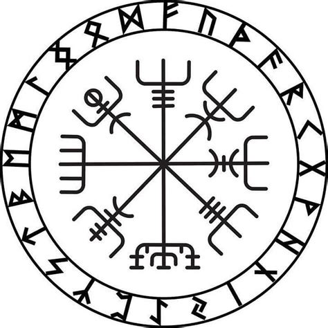Vegvisir The Viking Compass Meaning For The Norse Mythology