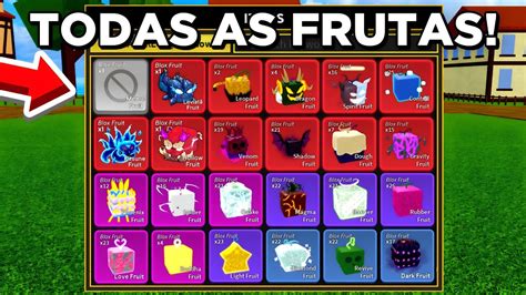 Atualizado Todas As Frutas Do Blox Fruits Full Power Em Youtube