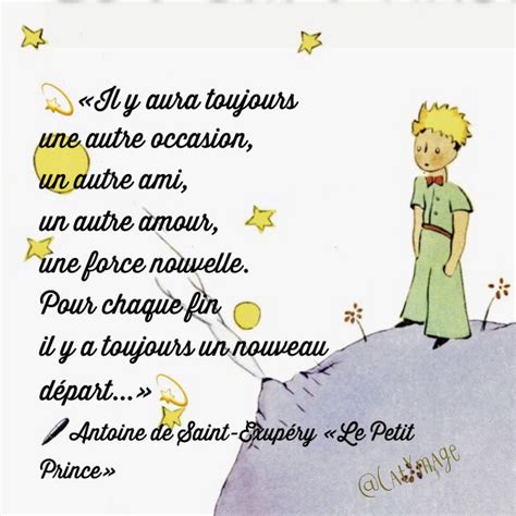 Il Y Aura Toujours Une Autre Occasion Le Petit Prince Citation