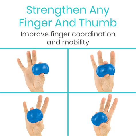 Vive Therapy Putty 4 Pack For Hand Finger Grip Strength