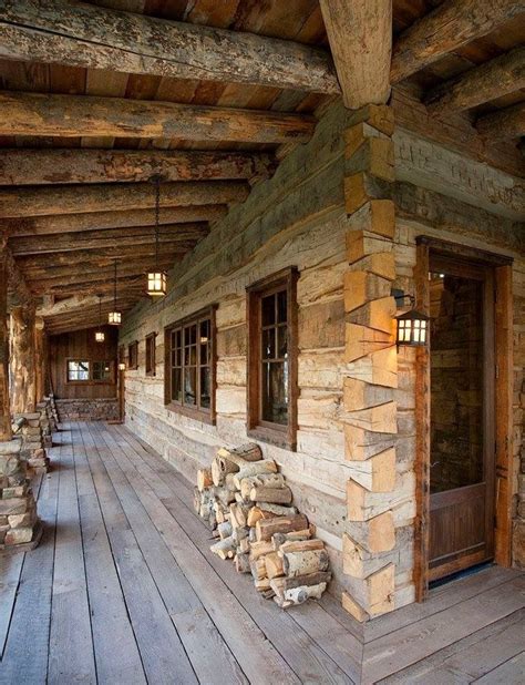 Style log home is distinguished by its architecturally stated front porch . 1315 best images about Log homes and log cabins on ...