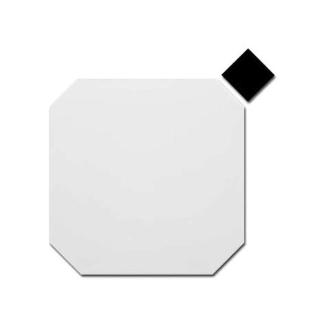 Octagon Alaska White Gloss 20cm X 20cm Tile