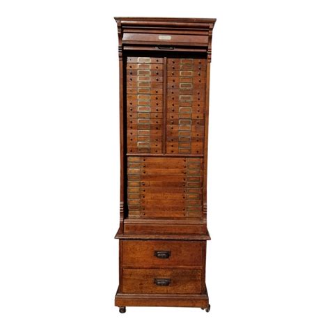 Maybe you would like to learn more about one of these? Antique Roll Top File Cabinet by a.b Dick Co. Chicago ...