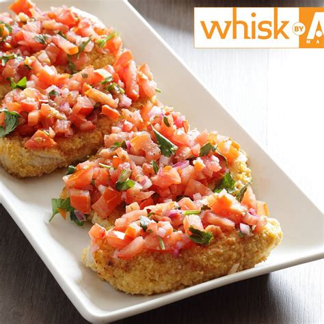 Transfer the chicken to a serving plate and sprinkle with shredded cheese. Bruschetta Chicken | Recipes | Kosher.com