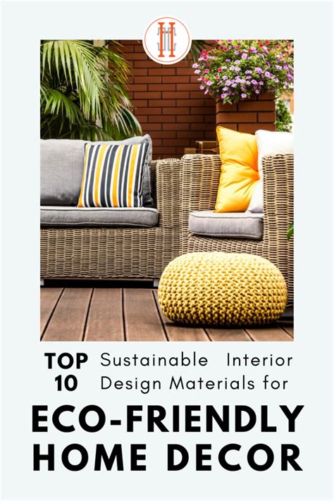 10 Sustainable Interior Design Materials For An Eco Friendly Home