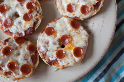 Slide the tray into the toaster oven and bake the bagel bites for 14 minutes. Mini Bagel Bites - Meg's Everyday Indulgence