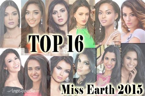 Miss Earth 2015 Top 16 Favourites Angelopedia Latest News Miss Earth 2015 New Pictures Miss