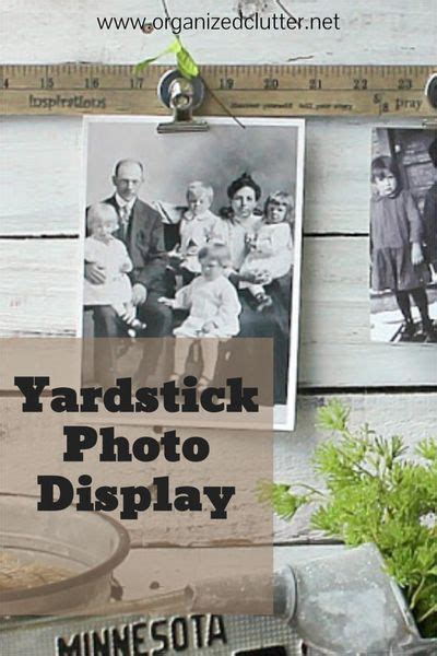 Easy Upcycled And Repurposed Yardstick Photo Displays Photo Displays