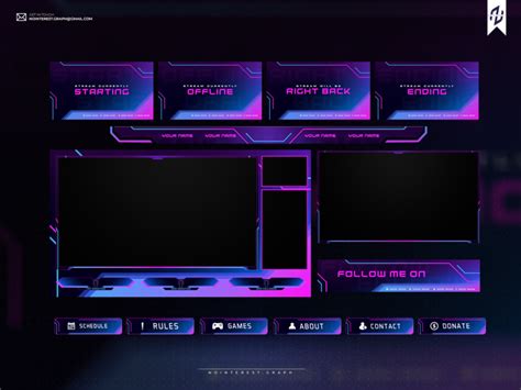 Twitch Stream Layout Twitch Overlay Only 6 Each Want To Spice Up