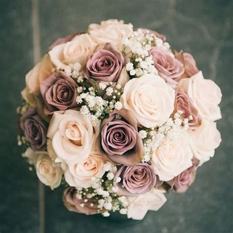 Champagne Flowers WeddingInspiration Rose Wedding Bouquet Rose