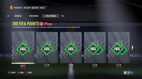 Fifa 22 All Fifa Points Prices Microtransactions